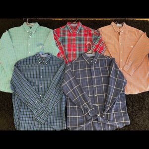 Set of 5 Long sleeve button up Chaps shirts